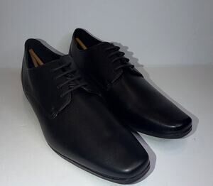 Calvin Klein Brodie2 Men’s Black Leather Lace-Up Derby Square Toe 11.5 M